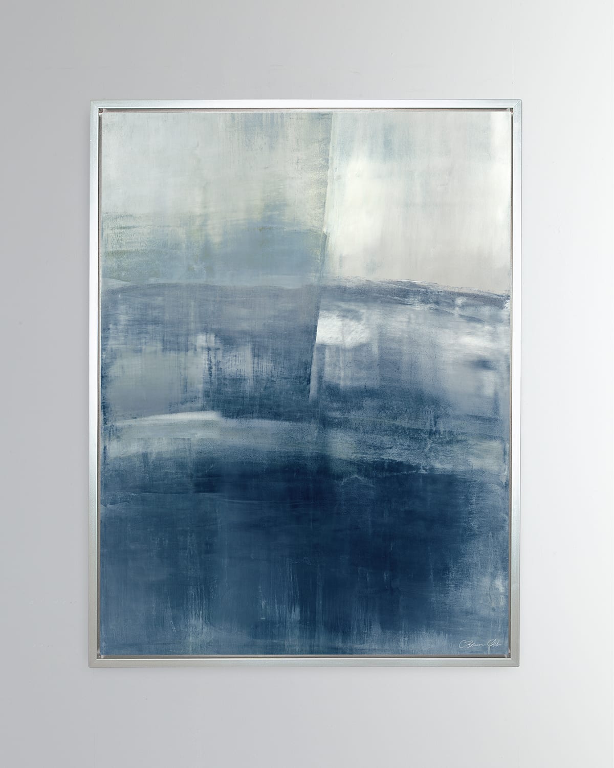 Benson-cobb Studios Surfaces In Blue Vertical Giclee On Canvas Wall Art, 36" X 48" In Blue