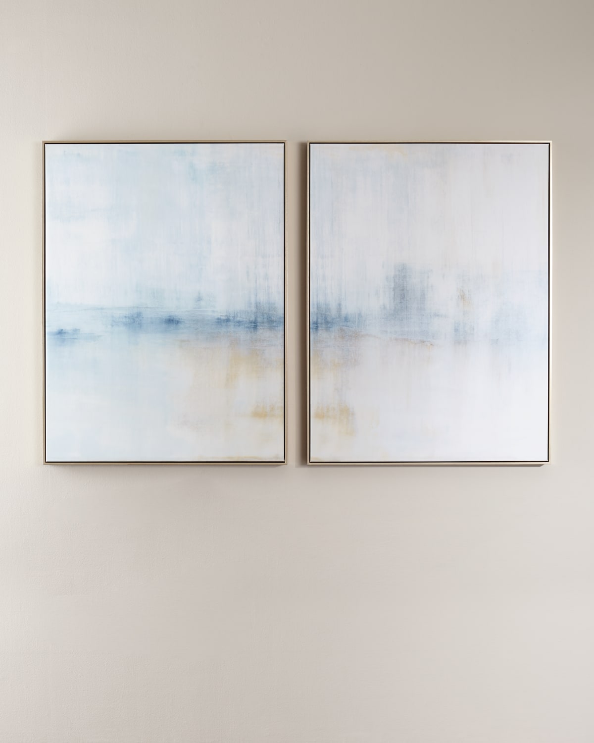 Benson-cobb Studios Winter Bounty Giclee On Canvas Diptych, 30" X 40" In Blue