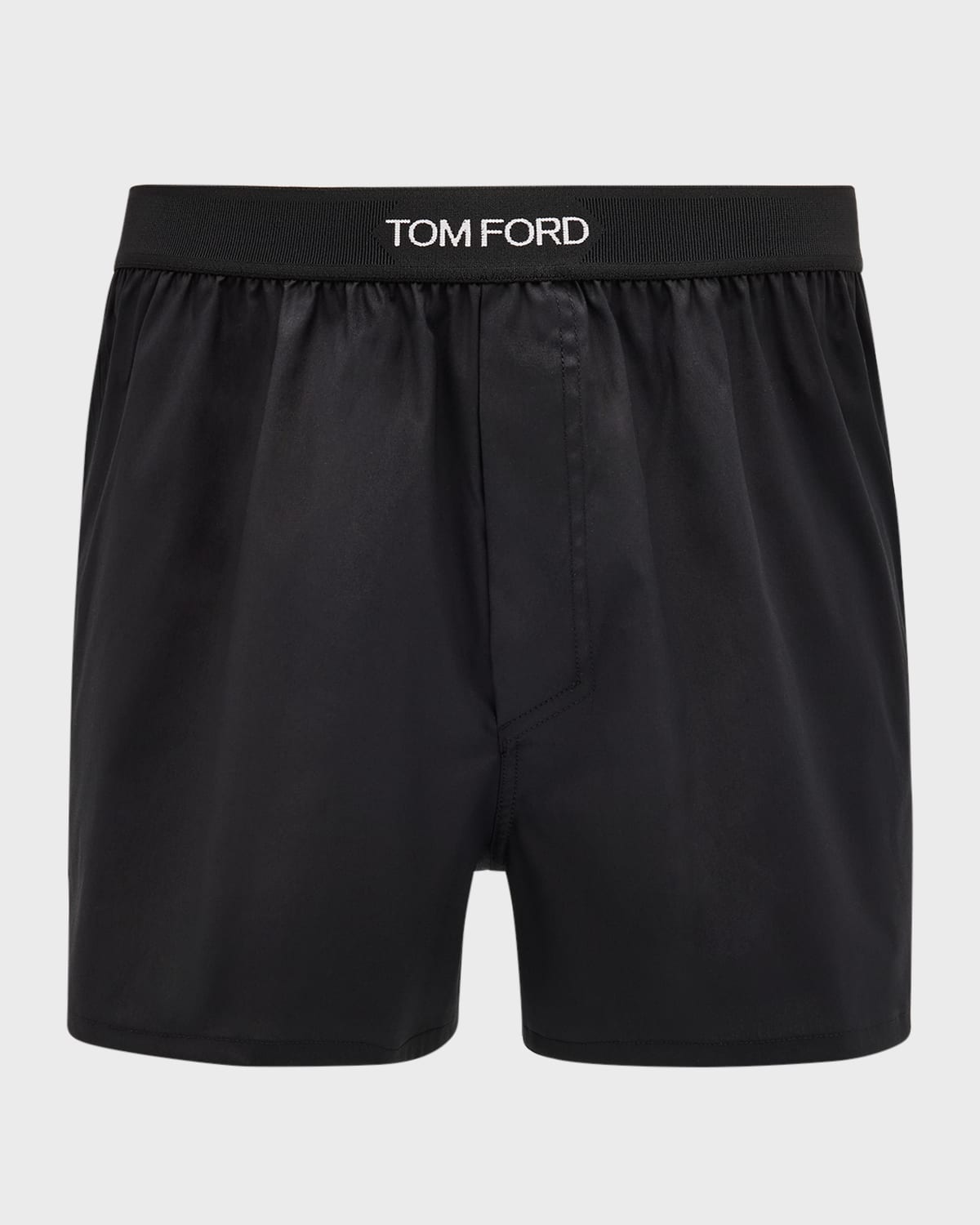 Tom Ford Silk Satin Boxer Briefs In Black