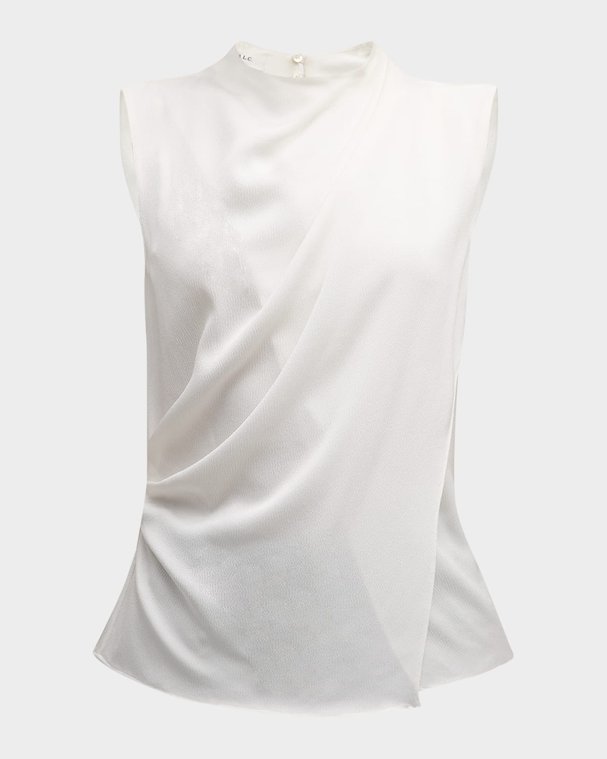 A.l.c Amira Ruched Sleeveless Top In Off-white In Off White