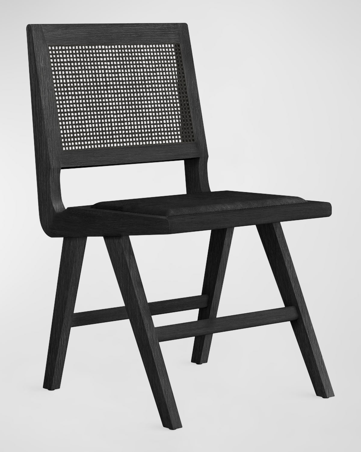 Cavalletto Home Cane Dining Side Chair, Set Of 2 In Black Romano