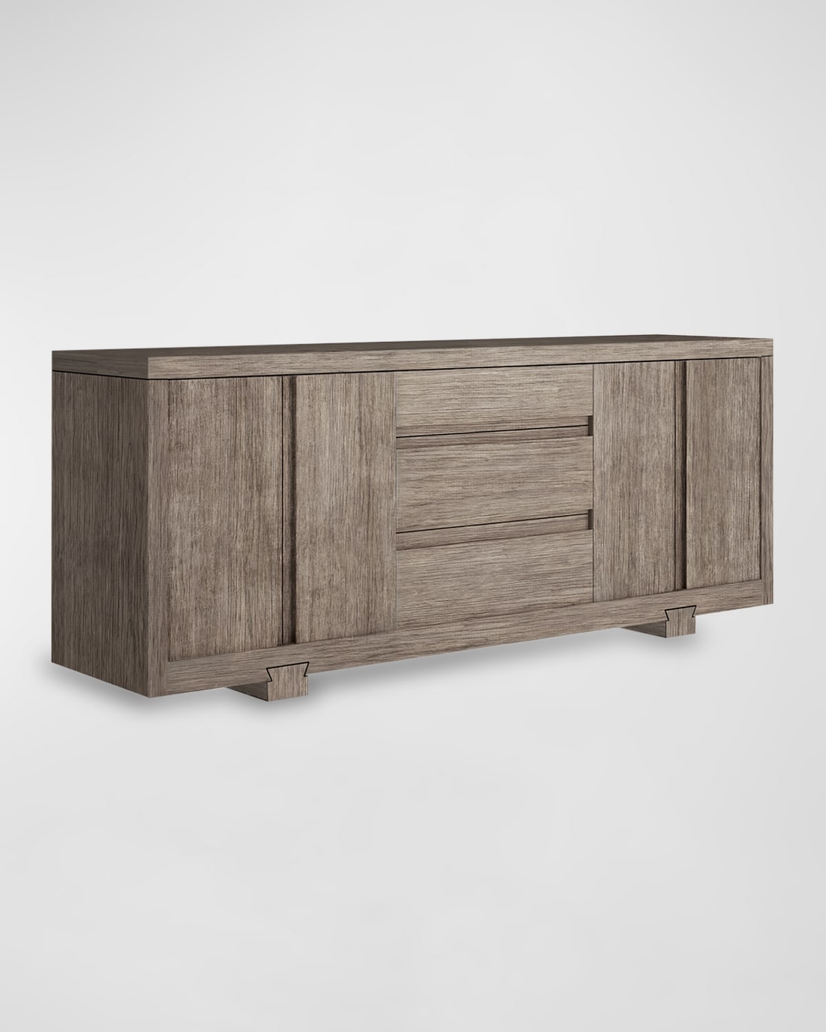 Cavalletto Home Sawhorse Sideboard In Smoked Oak