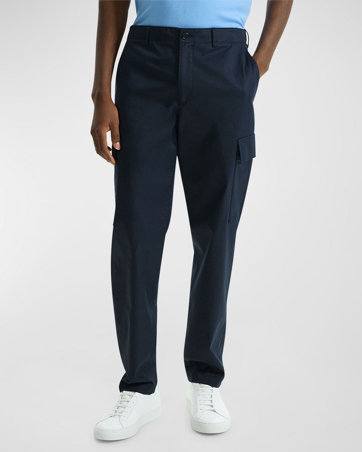 Theory Men's Curtis Twill Cargo Pants In Blue