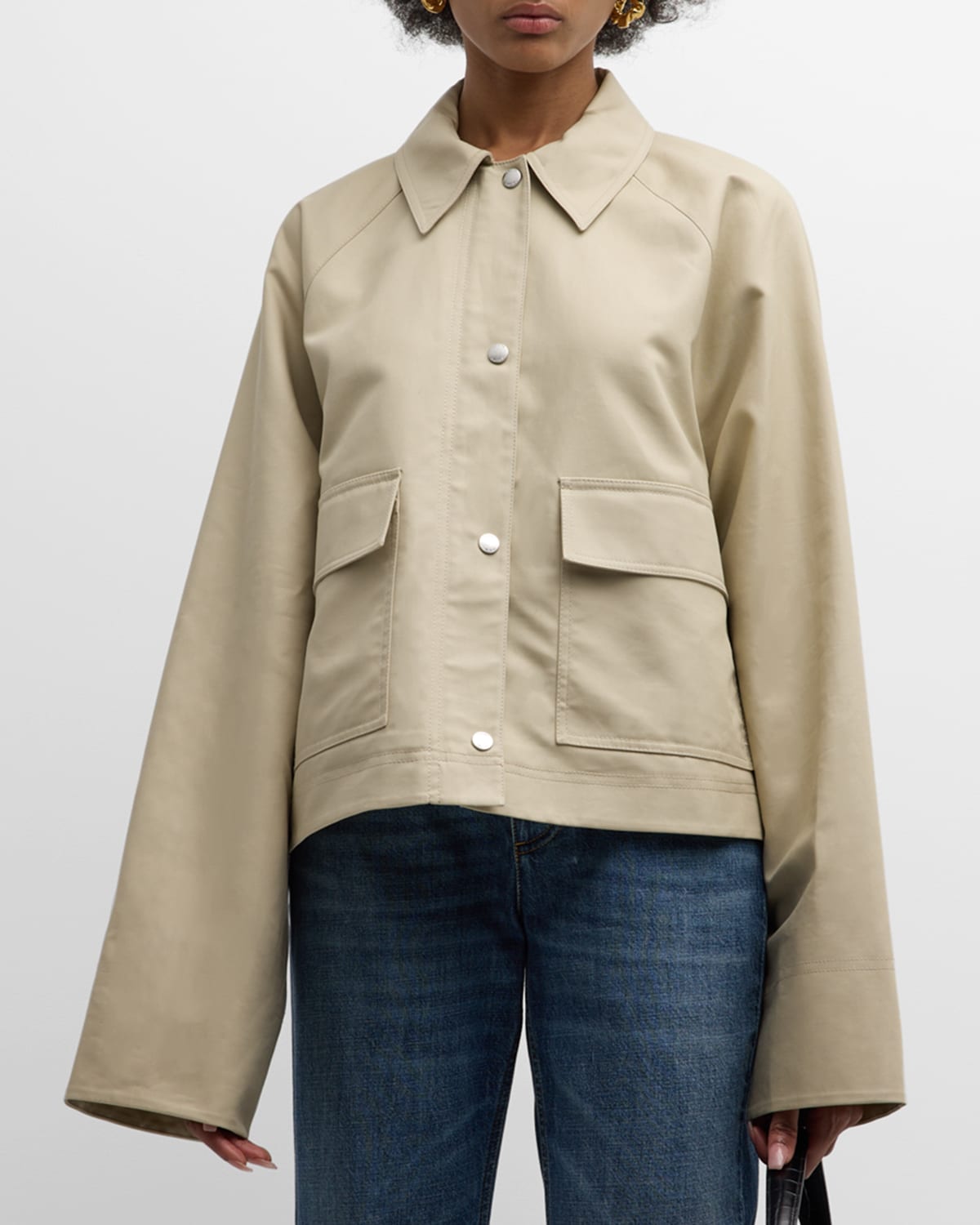 Organic Cotton Cropped Jacket