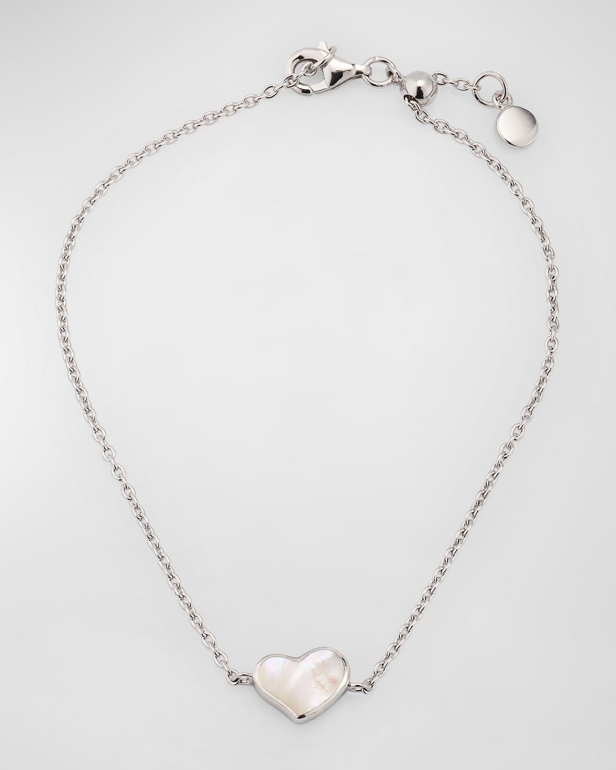 Jan Leslie Mother-of-Pearl Heart Station Bracelet