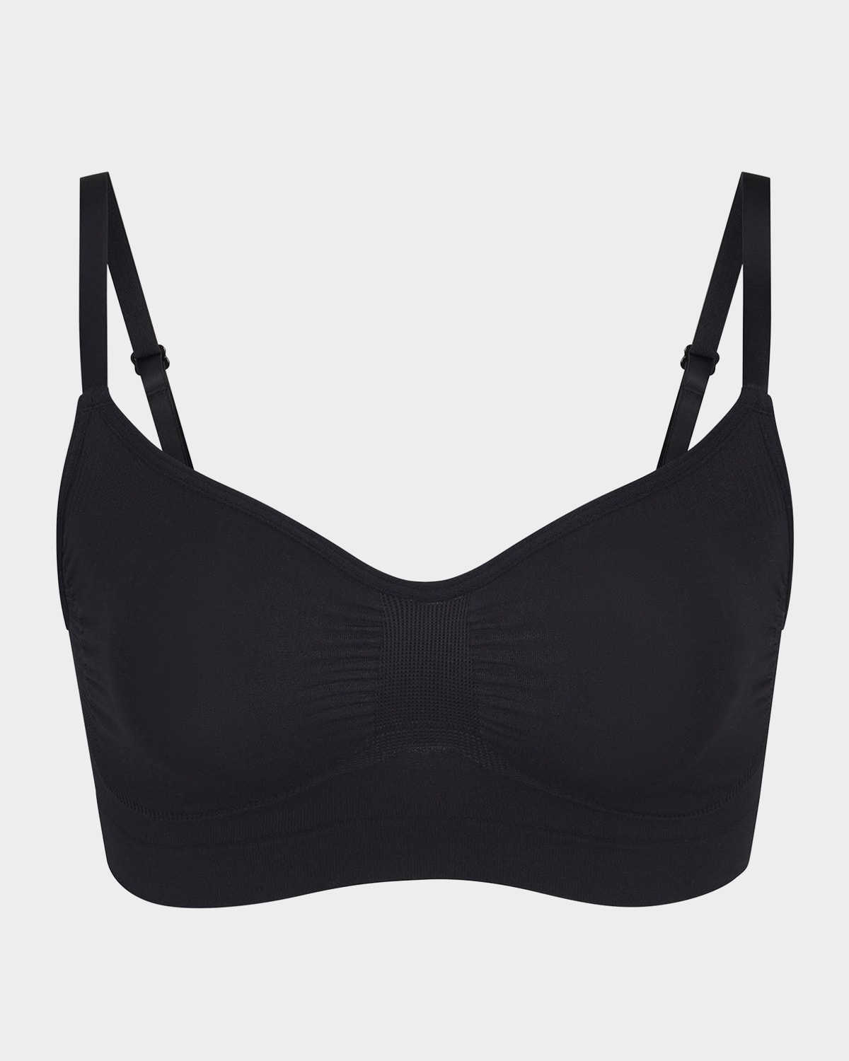Skims Seamless Sculpt Bralette In Onyx