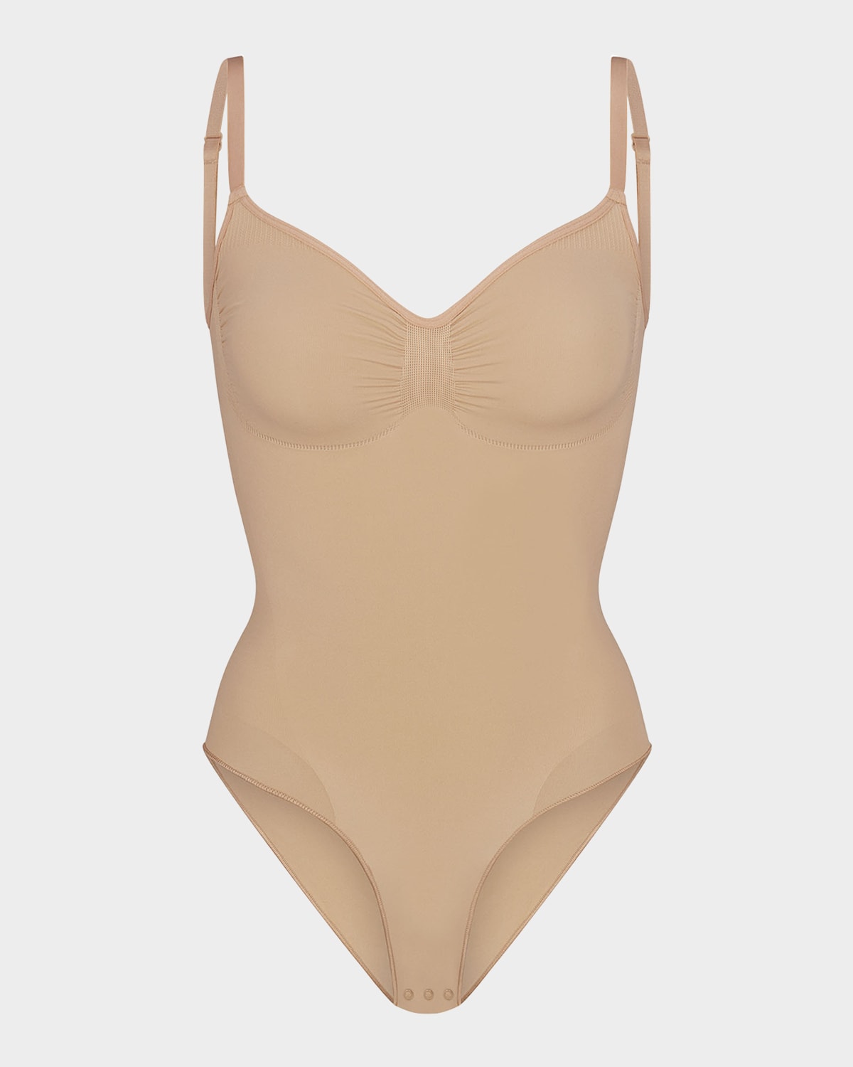 Shop Skims Seamless Sculpt Brief Bodysuit In Clay