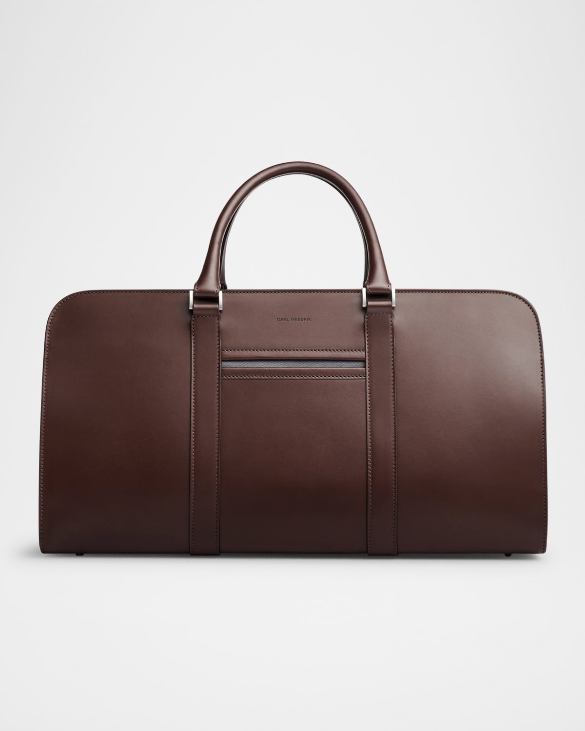 Carl Friedrik Palissy Leather Weekend Bag In Chocolate