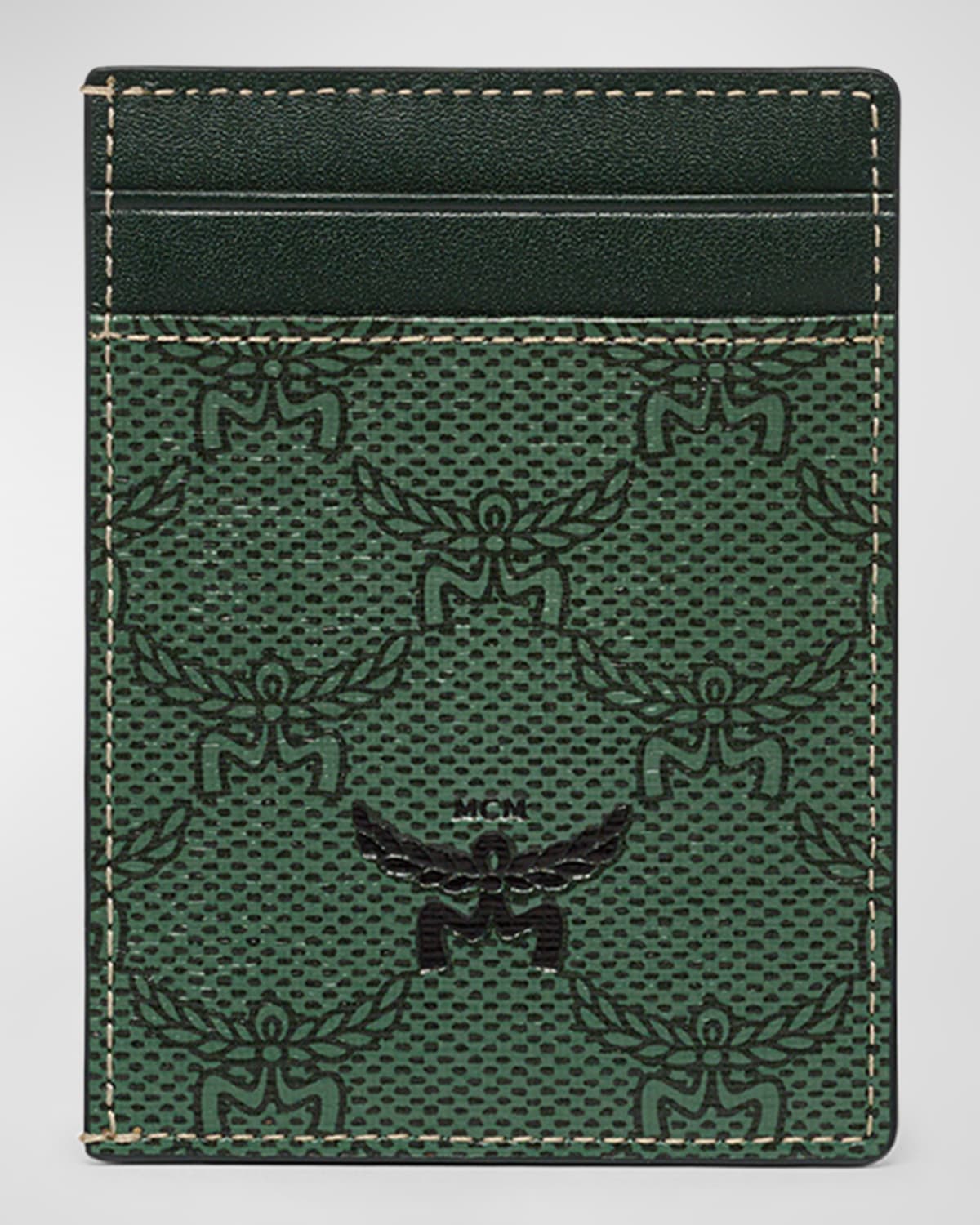 Mcm Himmel Lauretos Faux Leather Card Case