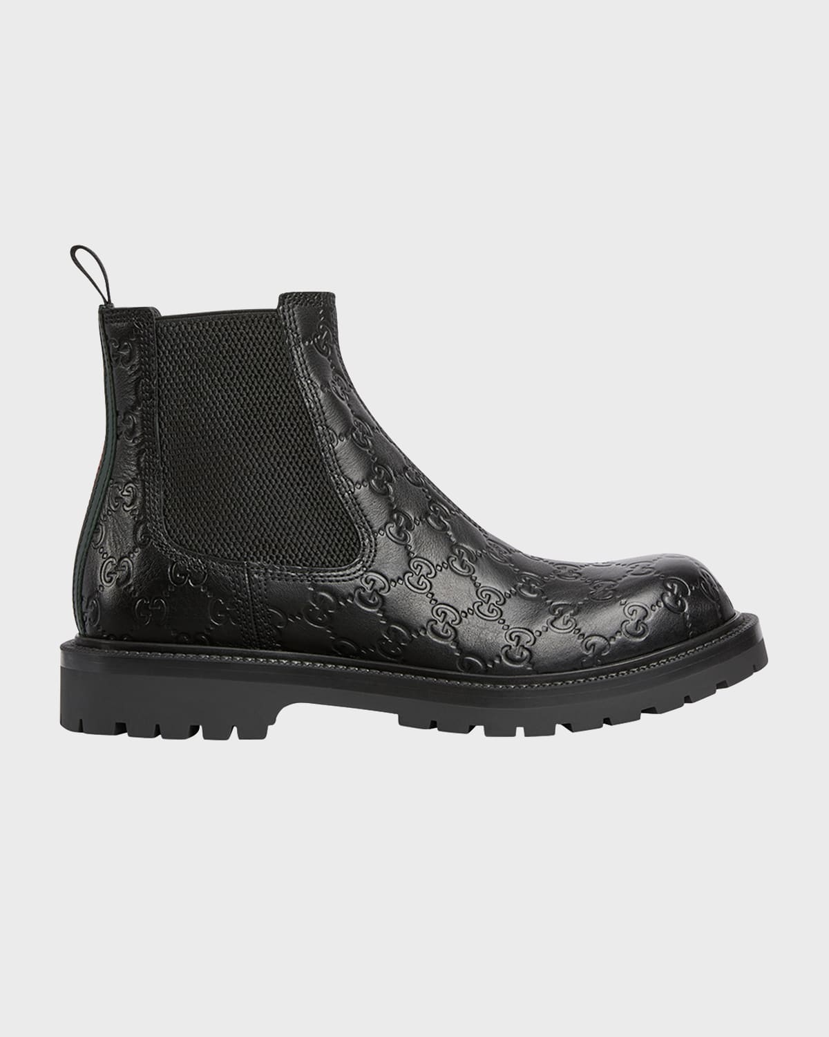 Men's Miart GG Leather Lug Sole Chelsea Boots