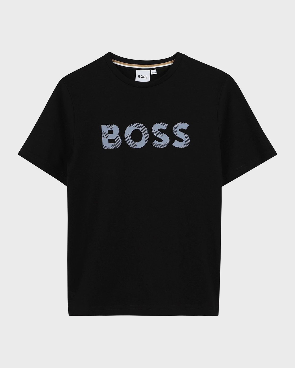 Hugo Boss Boy's Classic Logo-print T-shirt In Black