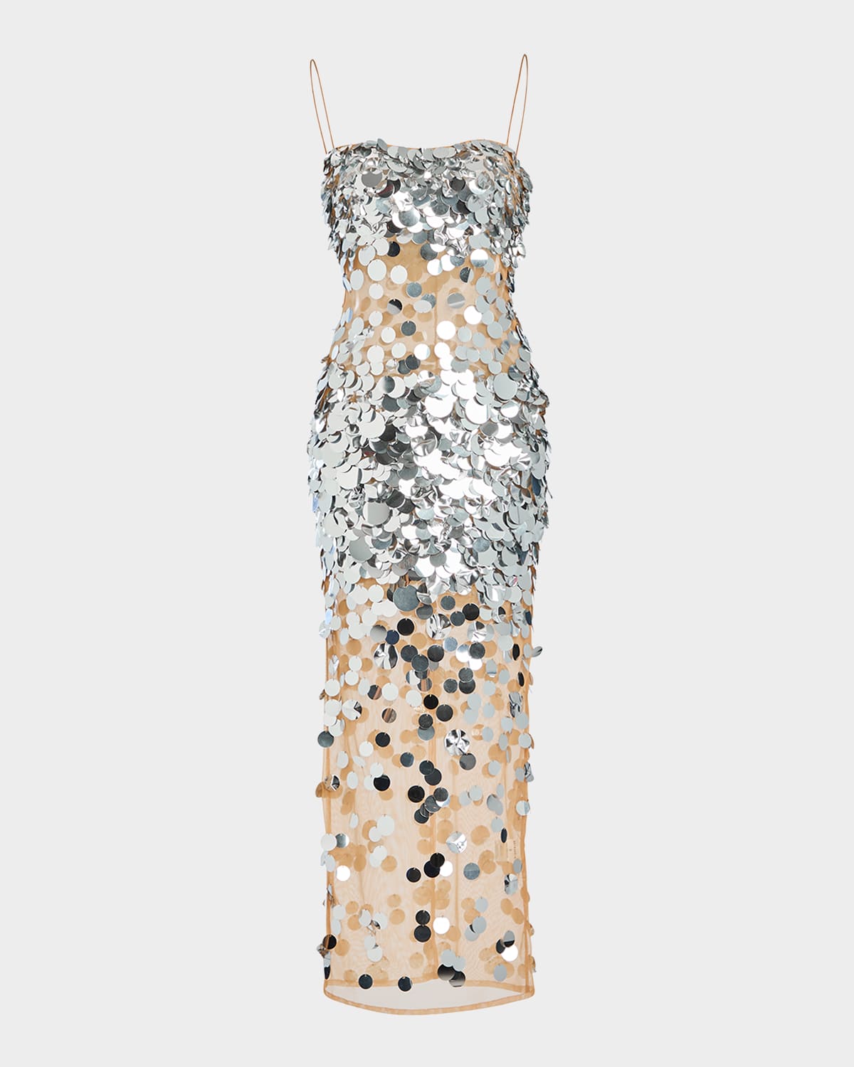 Mischa Sequin-Embellished Sleeveless Midi Dress
