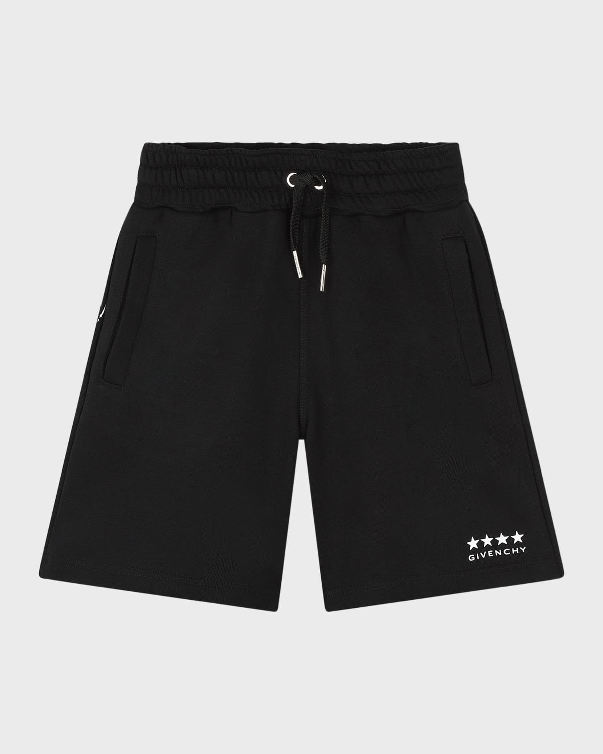 Givenchy Boy's 4g Drawstring Shorts In Black