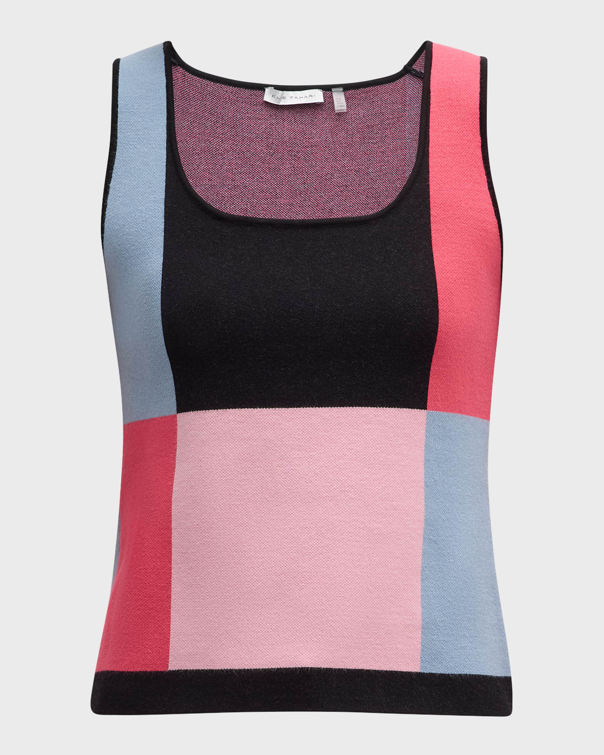 Elie Tahari The Aurelia Sleeveless Colorblock Sweater In Multi