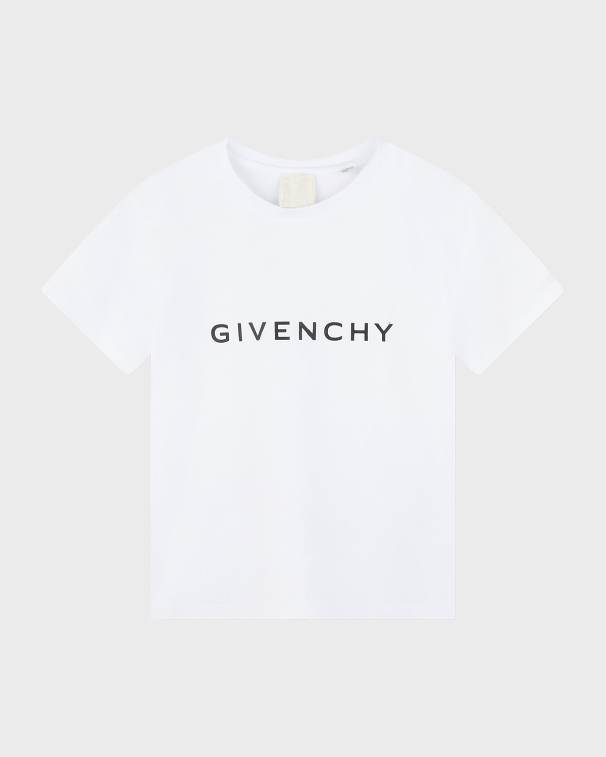 Givenchy Boy's Classic Logo-print T-shirt In White