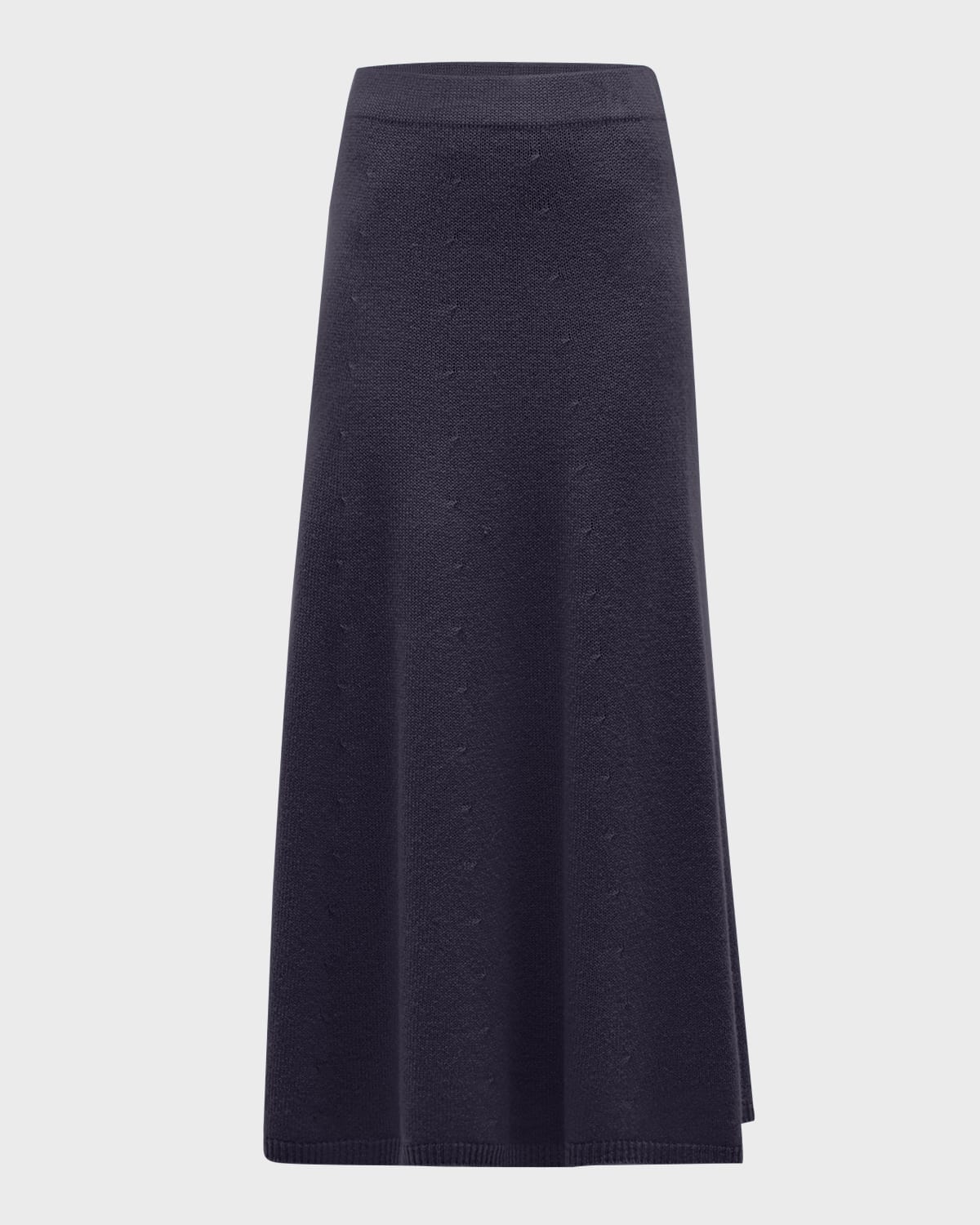 EMPORIO ARMANI WOOL-CASHMERE KNIT MIDI SKIRT 