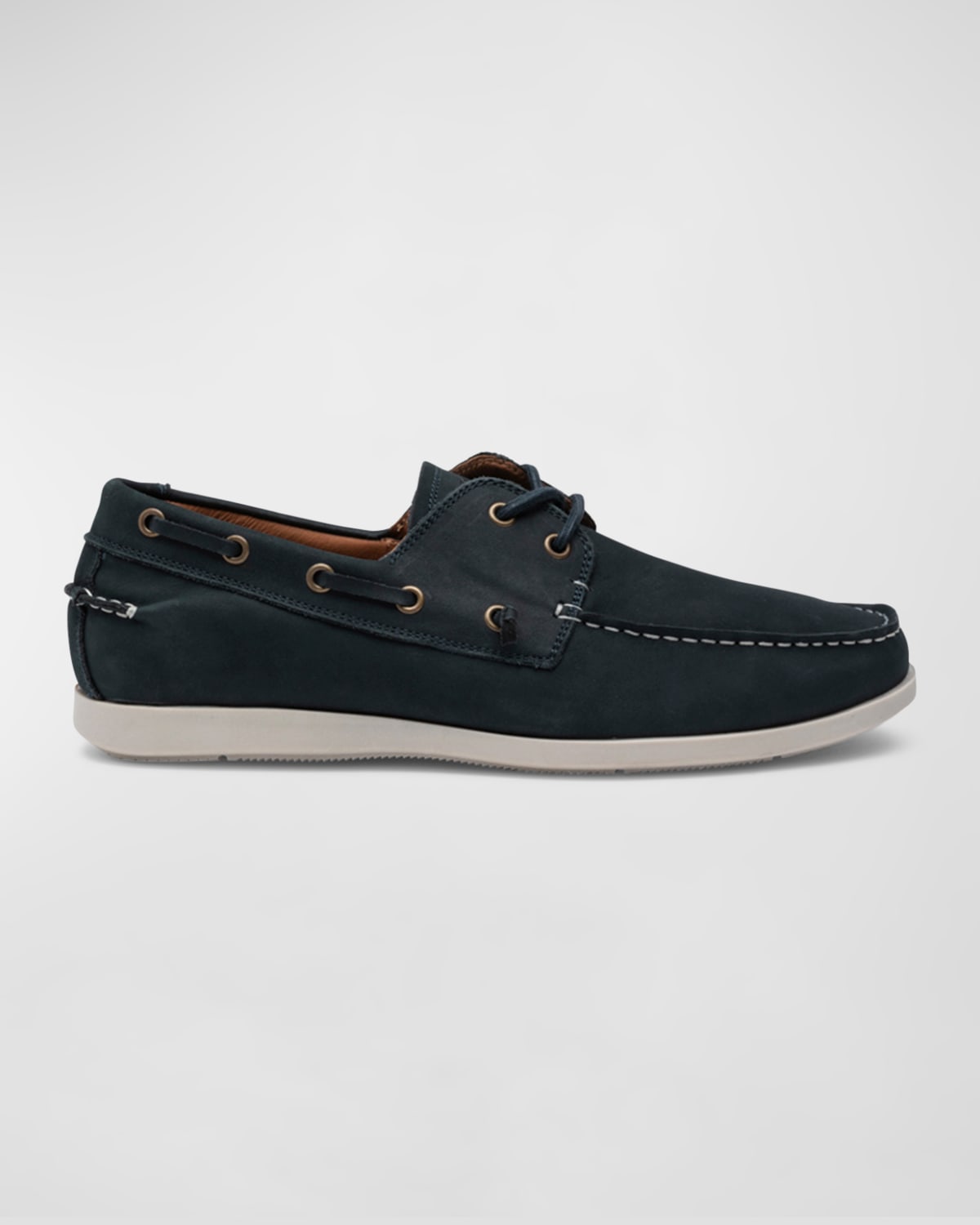 Shop Rodd & Gunn Men's Gordons Bay Leather Slip-on Boat Shoes In Indigo