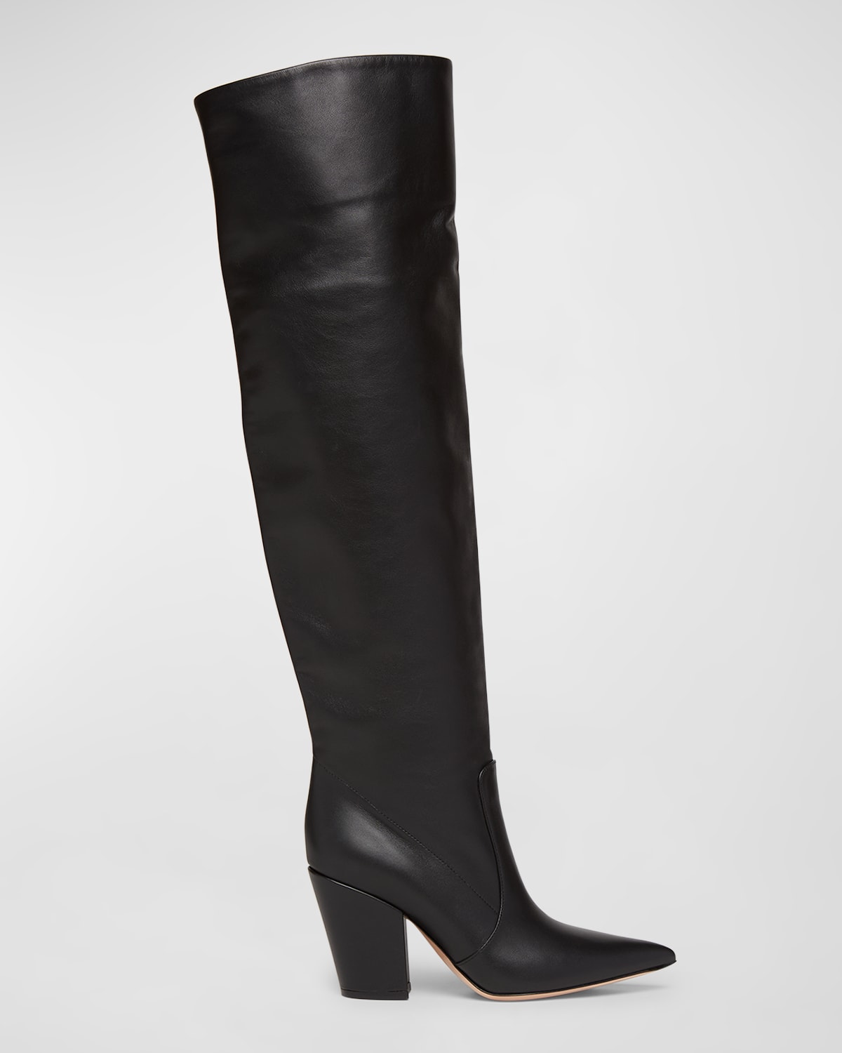 Calfskin Leather Over-The-Knee Boots