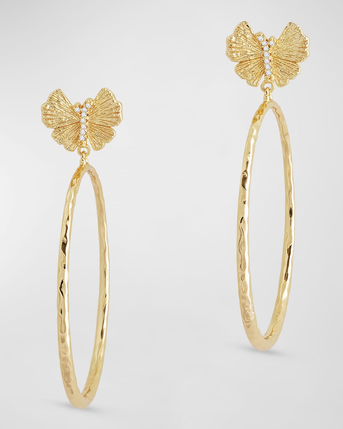 Butterfly Single Hoop Earrings