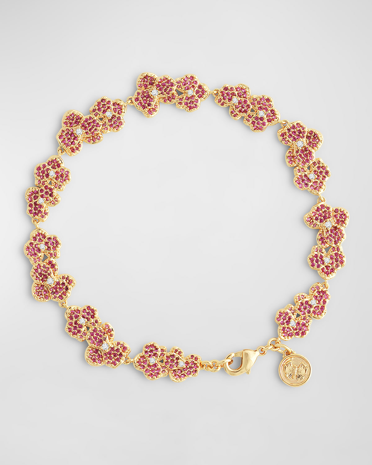 Orchid Pave Tennis Bracelet