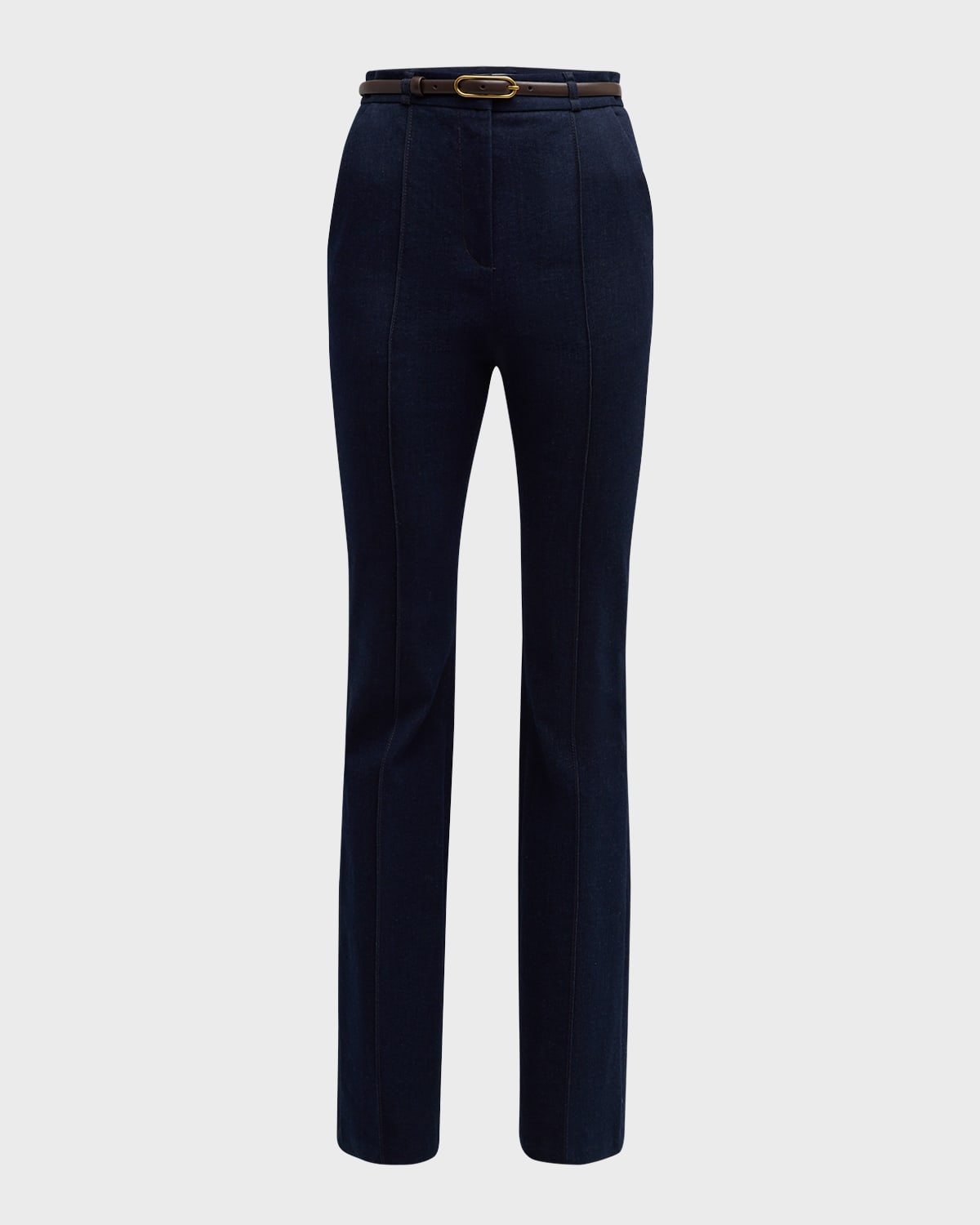 Veronica Beard Gracie Belted Pants In Midnight Wash