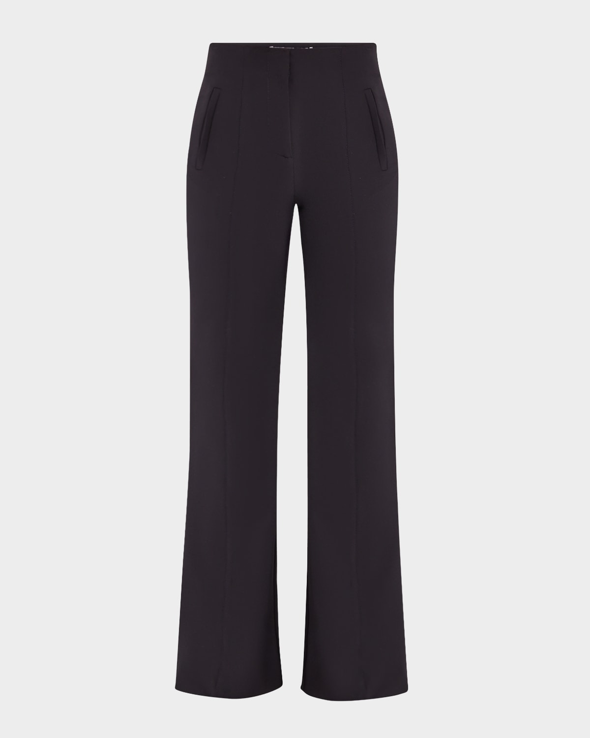 Veronica Beard Tindaya Scuba Skinny-flare Pants In Navy