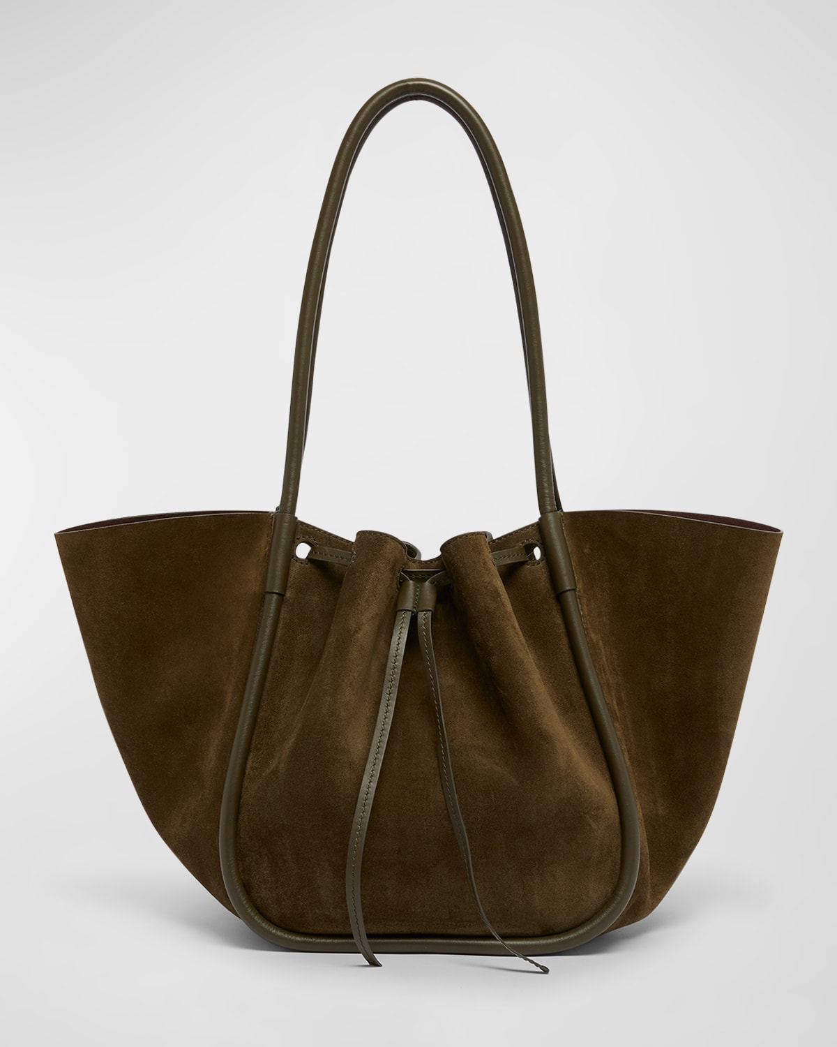 Proenza Schouler Large Drawstring Suede Tote Bag