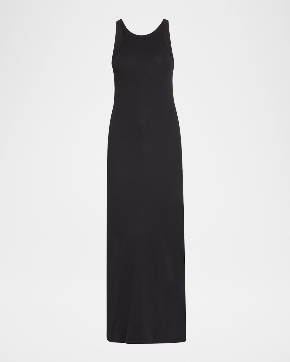 Totême Curved Rib Tank Dress In Black