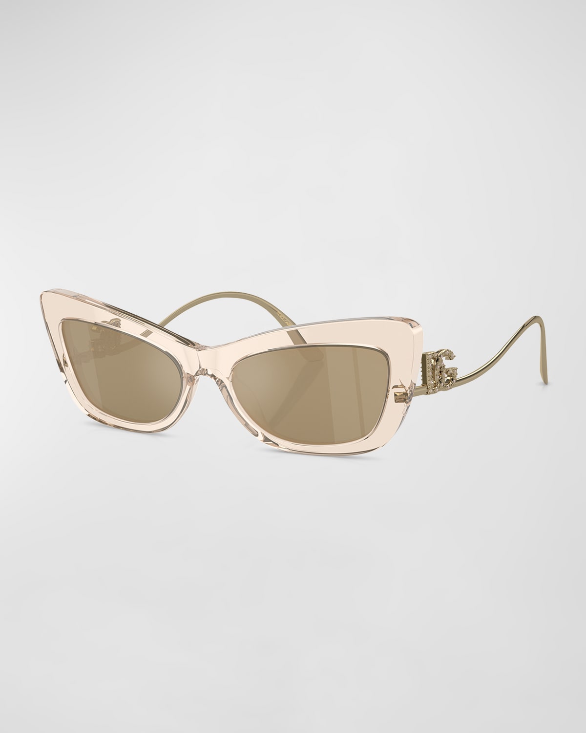 DG Logo Acetate & Plastic Cat-Eye Sunglasses