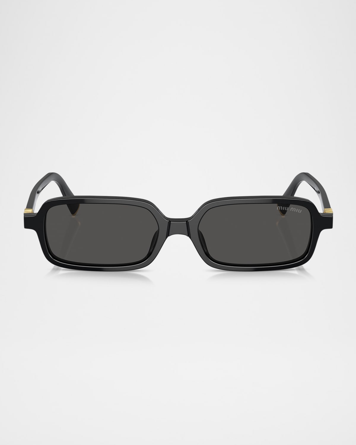 Miu Miu 0mu 11zs Miu Regard 16k5s0 Black Sunglasses In Dark Grey