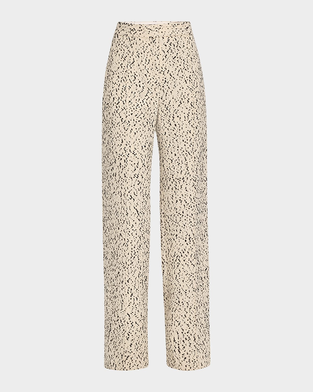 Adam Lippes Dalmatian Tweed Wide-leg Pants In Pink