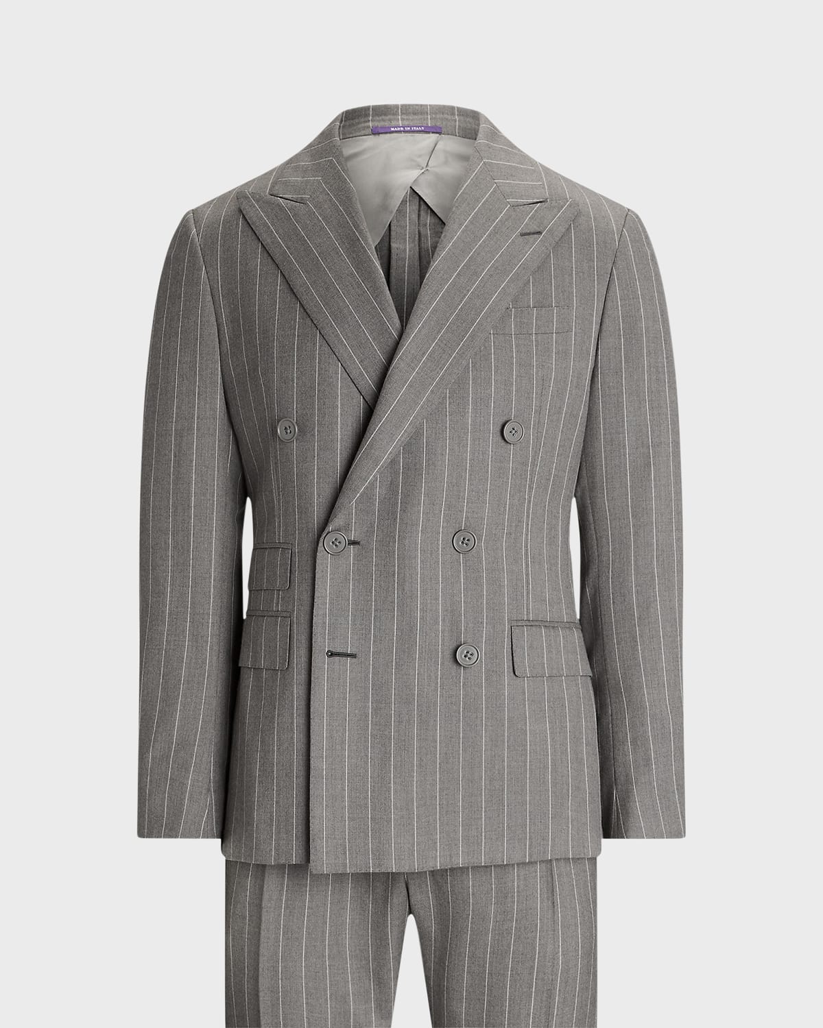 Men's Kent Hand-Tailored Pinstripe Wool Suit