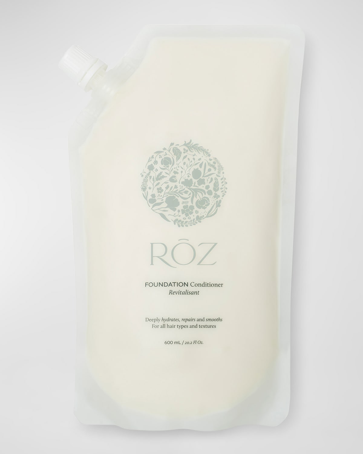 Rōz Hair Foundation Conditioner Refill Pouch, 20.28 Oz. In White