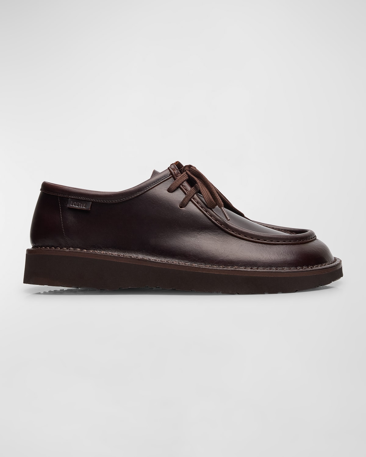 Men's Faro Moc-Toe Leather Derby Shoes