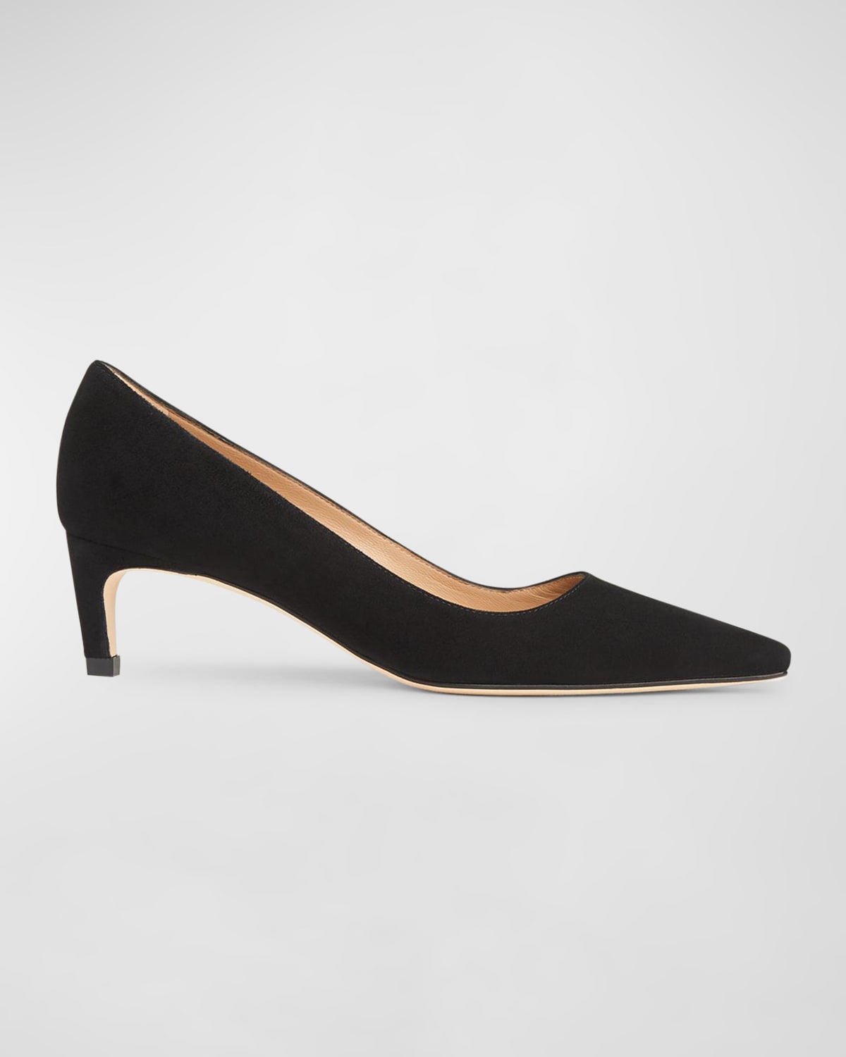 LK BENNETT AVA SUEDE KITTEN PUMPS