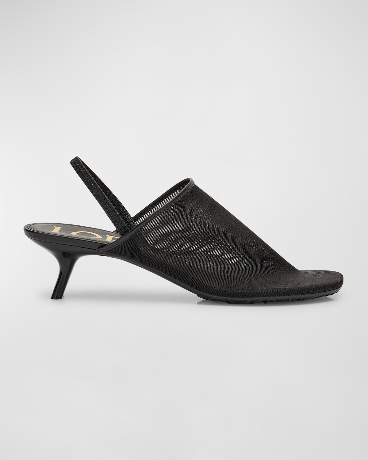 Loewe Petal 45 Slingback Pumps In Black