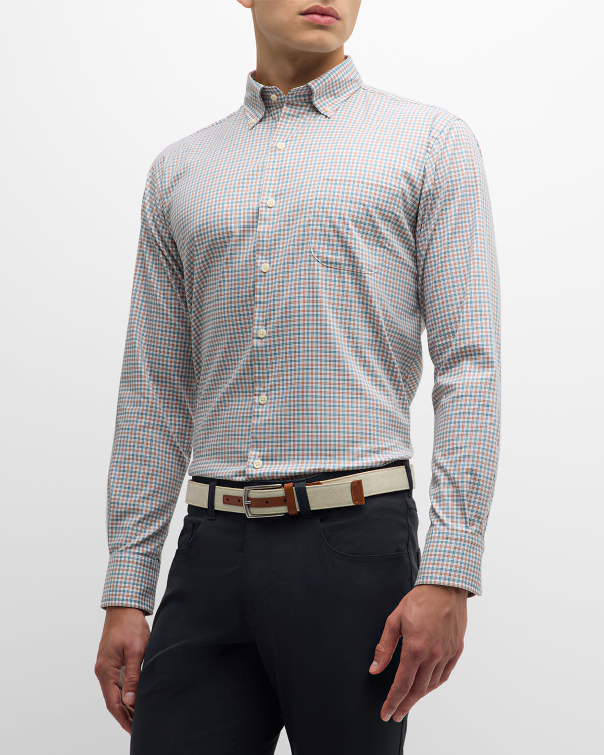Men's Hamilton Crown Lite Cotton-Stretch Sport Shirt