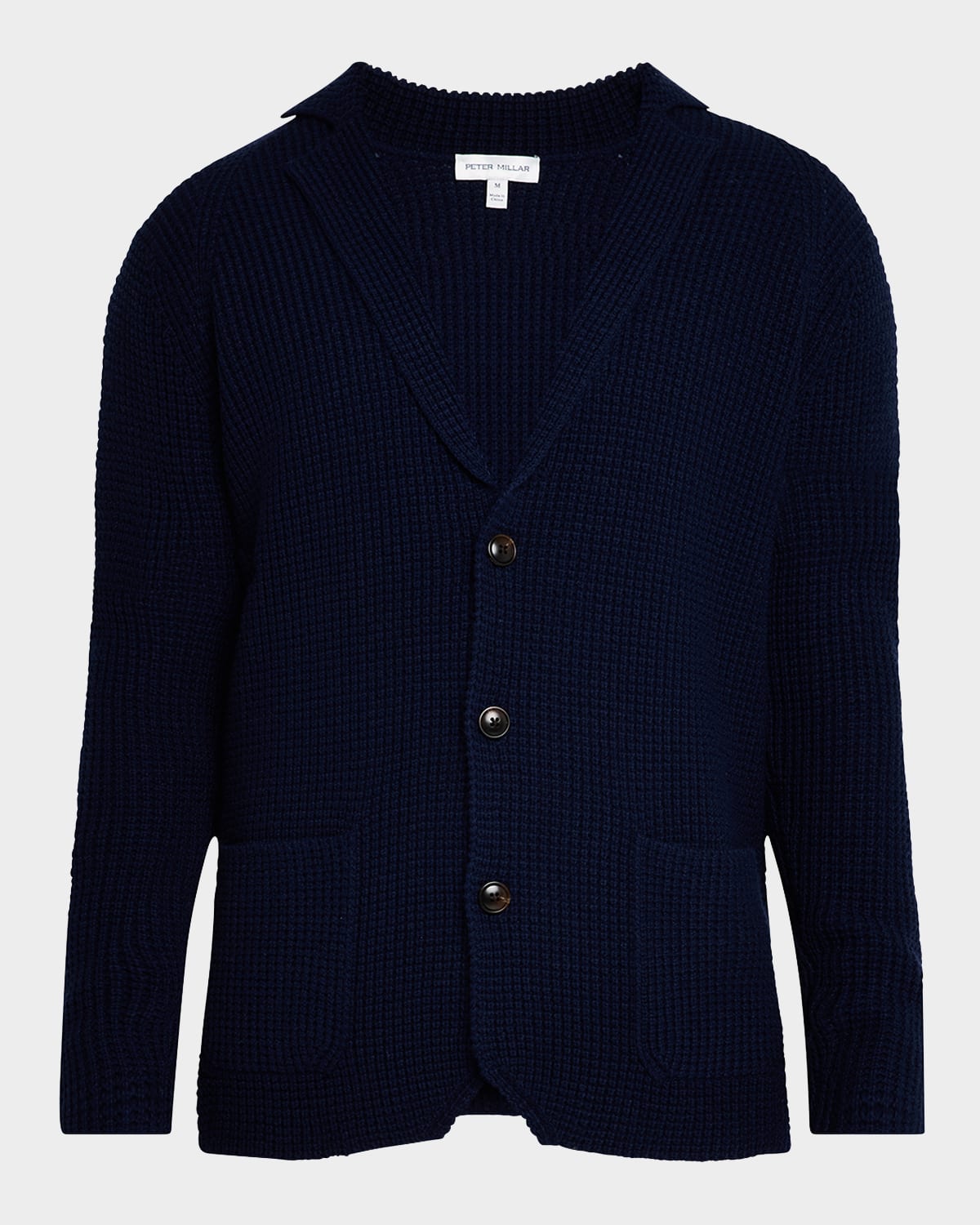 Peter Millar Men's Birch Wool And Cashmere Sweater Blazer In Navy