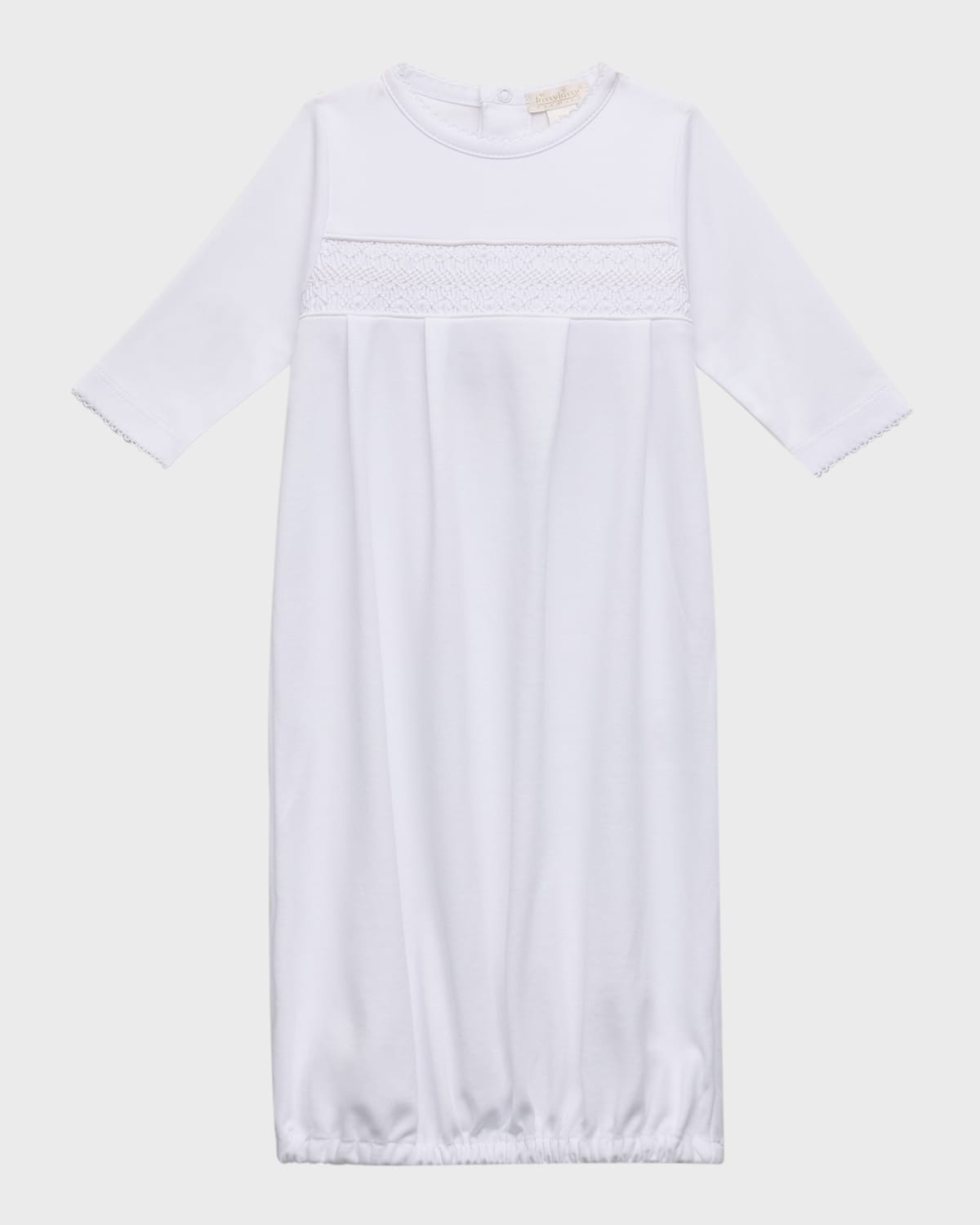 Kissy Kissy Girl's Charmed Hand Smocked Sleep Sack In White