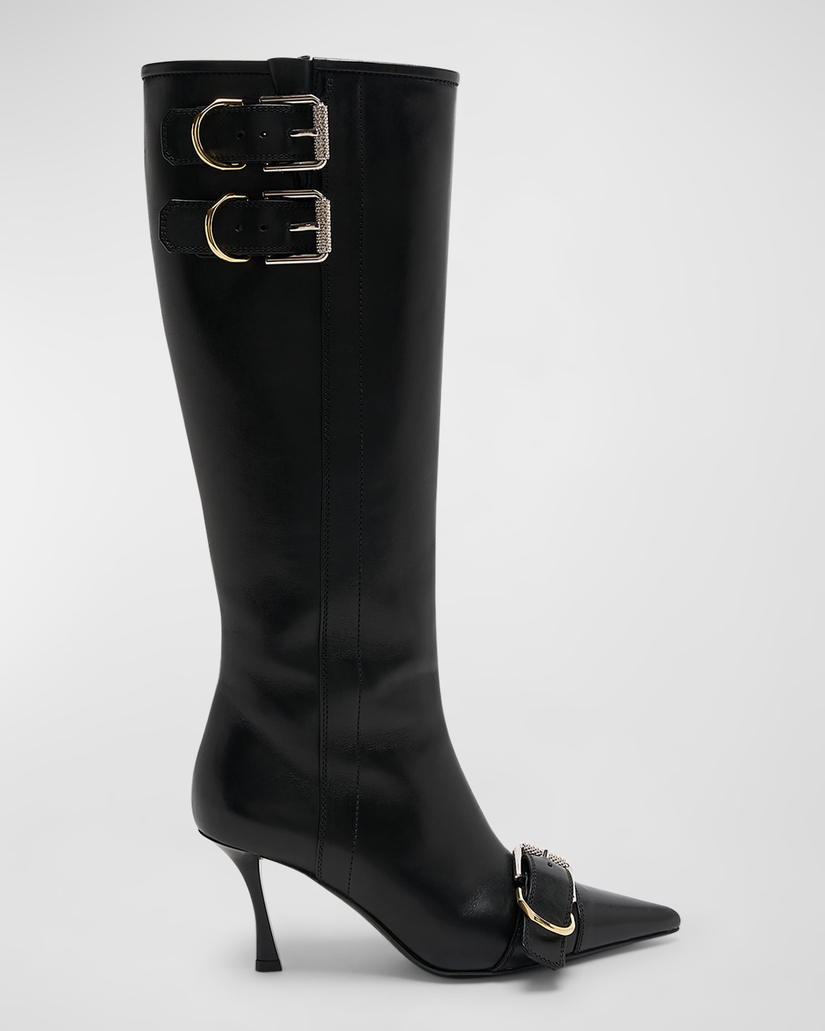 Givenchy 75mm Voyou Boots In Black
