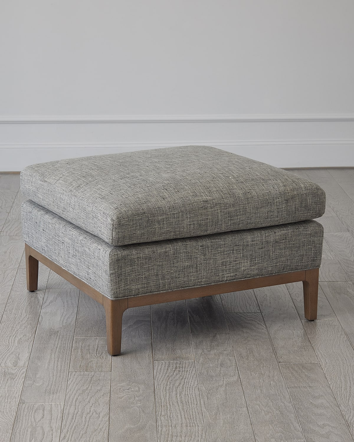 Global Views Laguna Ottoman In Gray