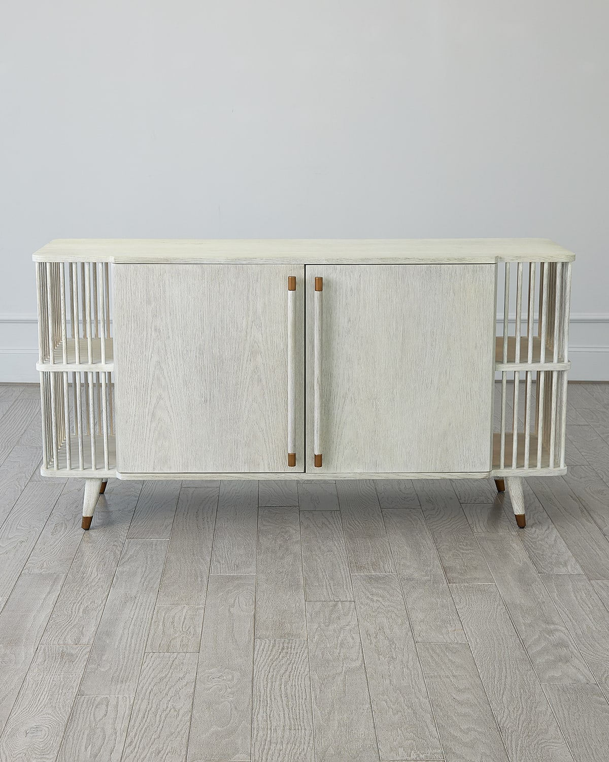 Global Views Arbor Media Console In White Washed