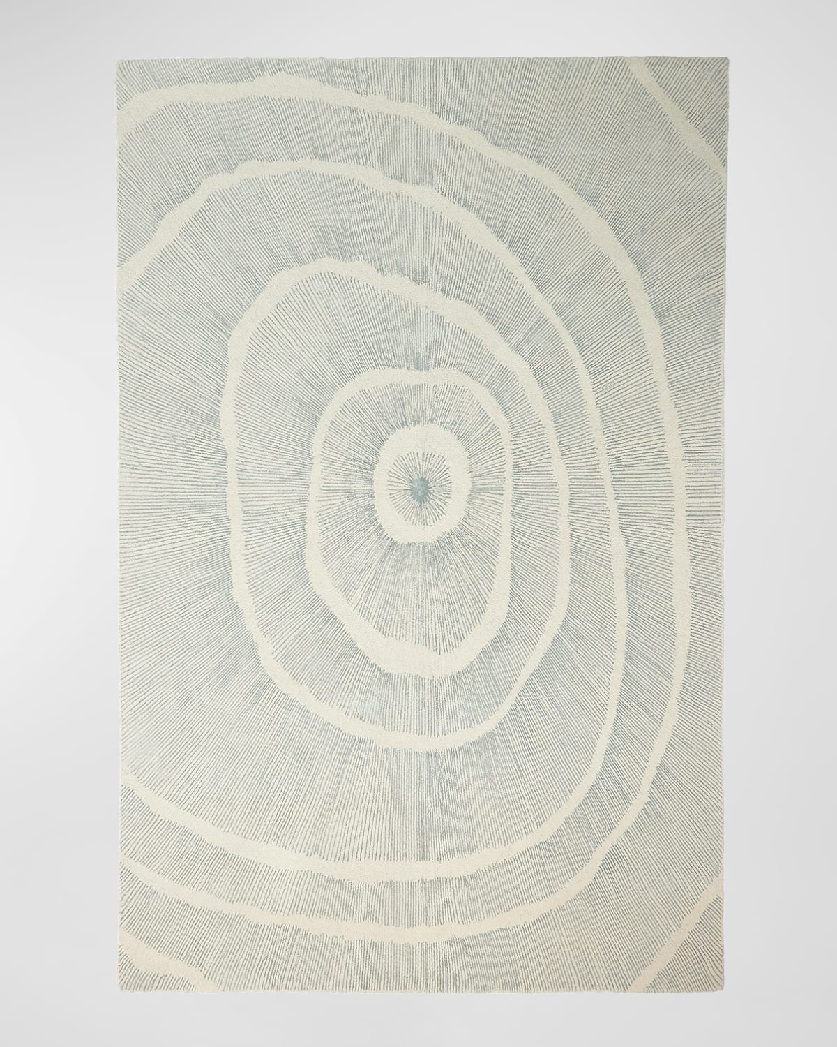 Global Views Burst Hand-tufted Rug, 8' X 10' In Blue, Ivory
