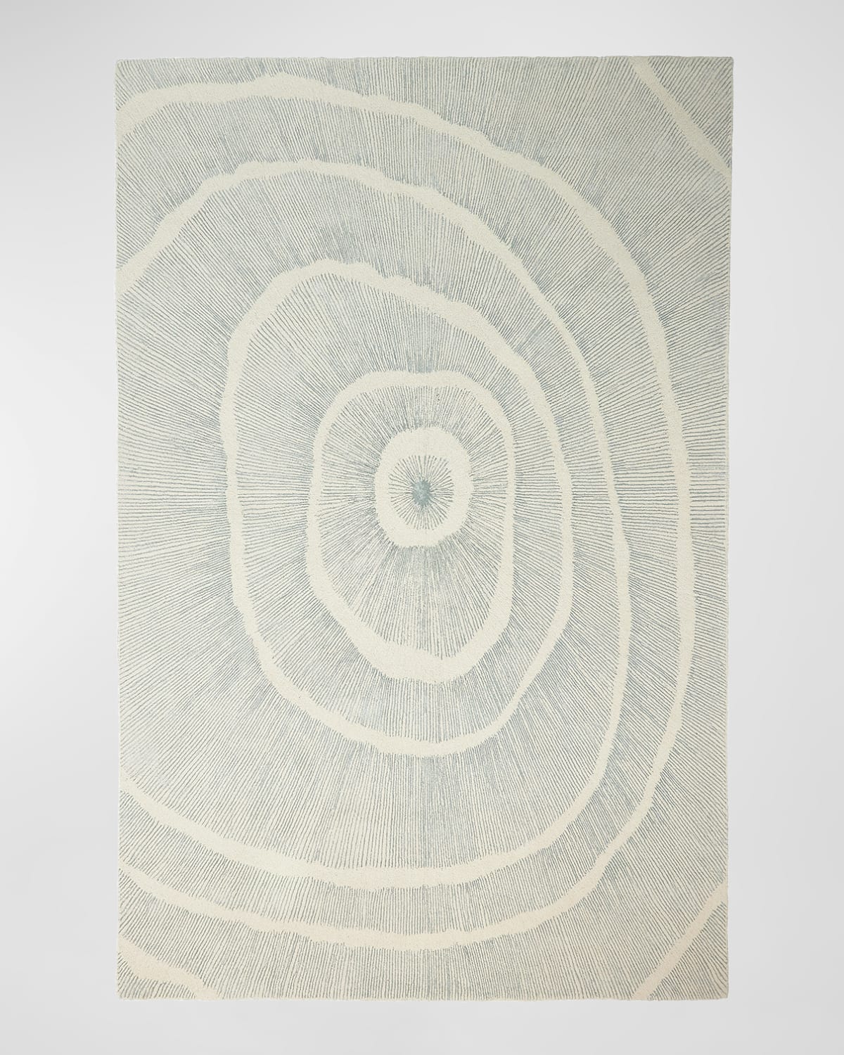 Global Views Burst Hand-tufted Rug, 9' X 12' In Blue, Ivory