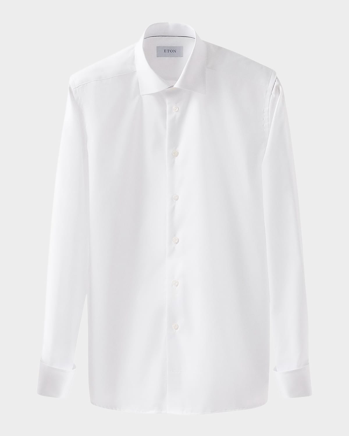 Men's Slim-Fit French-Cuff Twill Dress Shirt