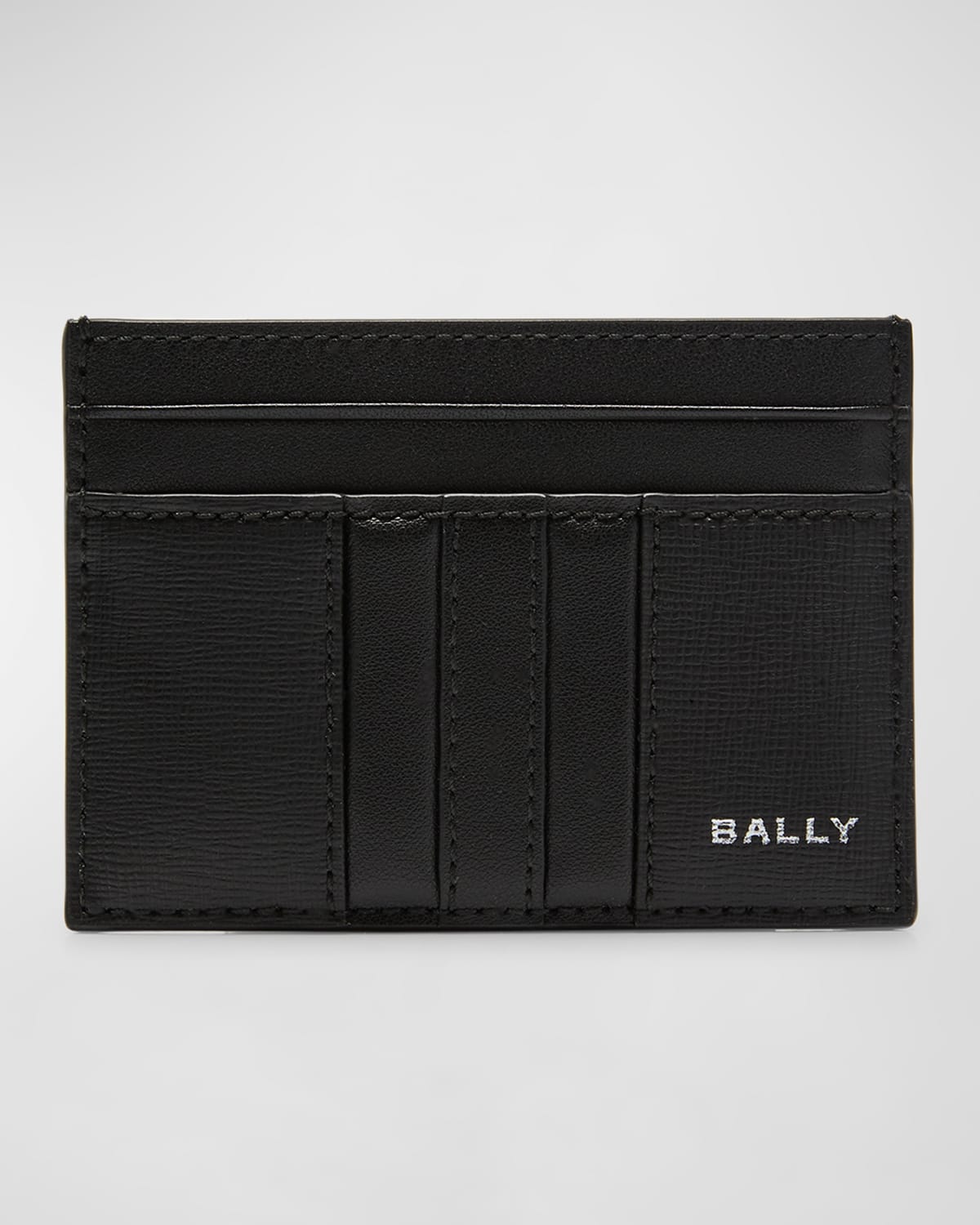 Bally Men's Mythos Leather Card Case In Black Palladio