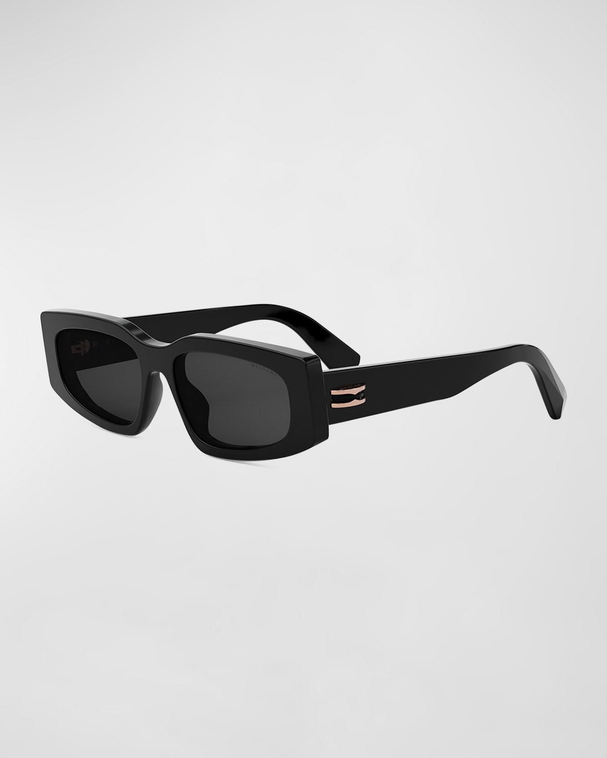 Shop Bvlgari B. Zero1 Rectangle Sunglasses In Black