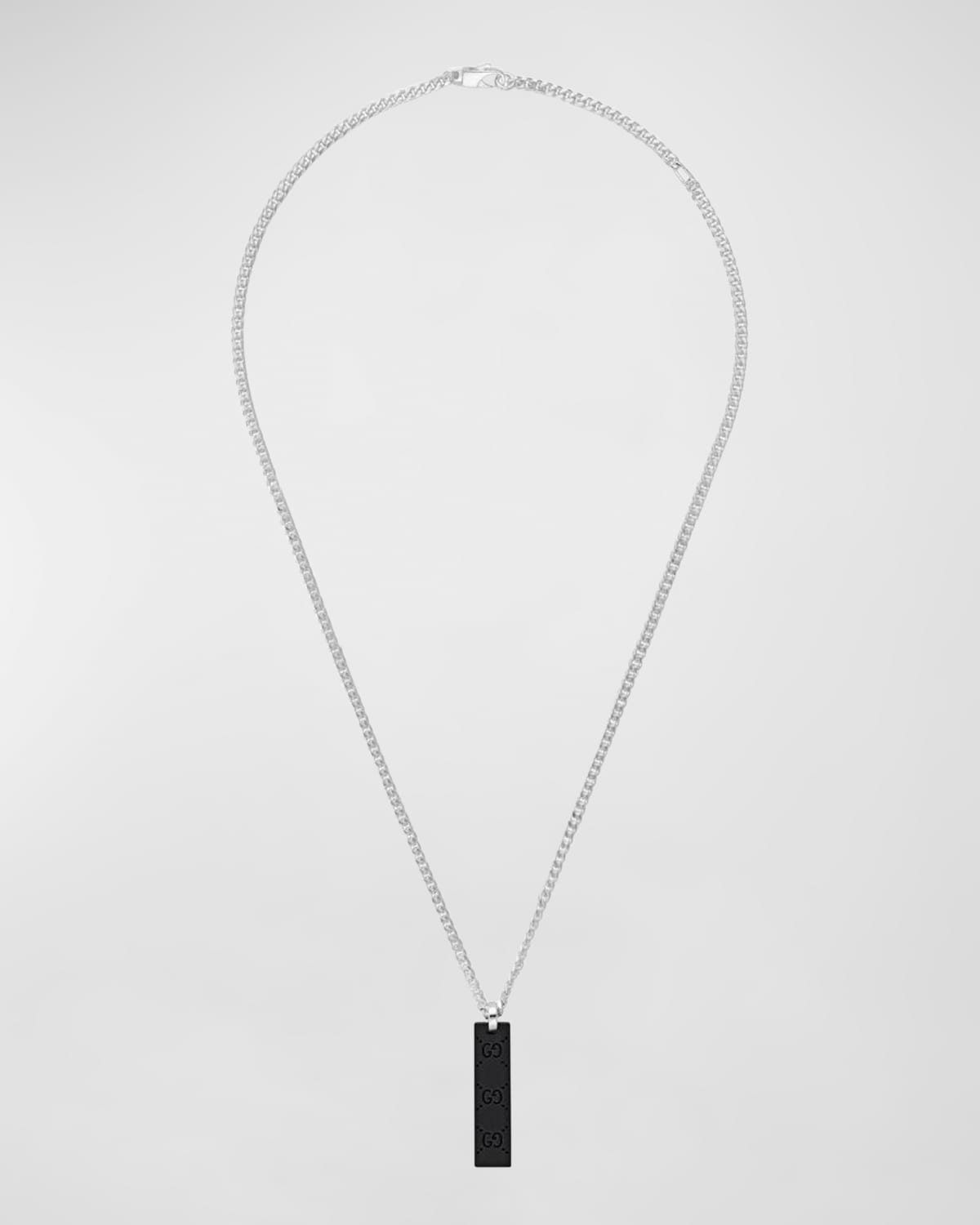 Men's Chain Necklace with GG Tag