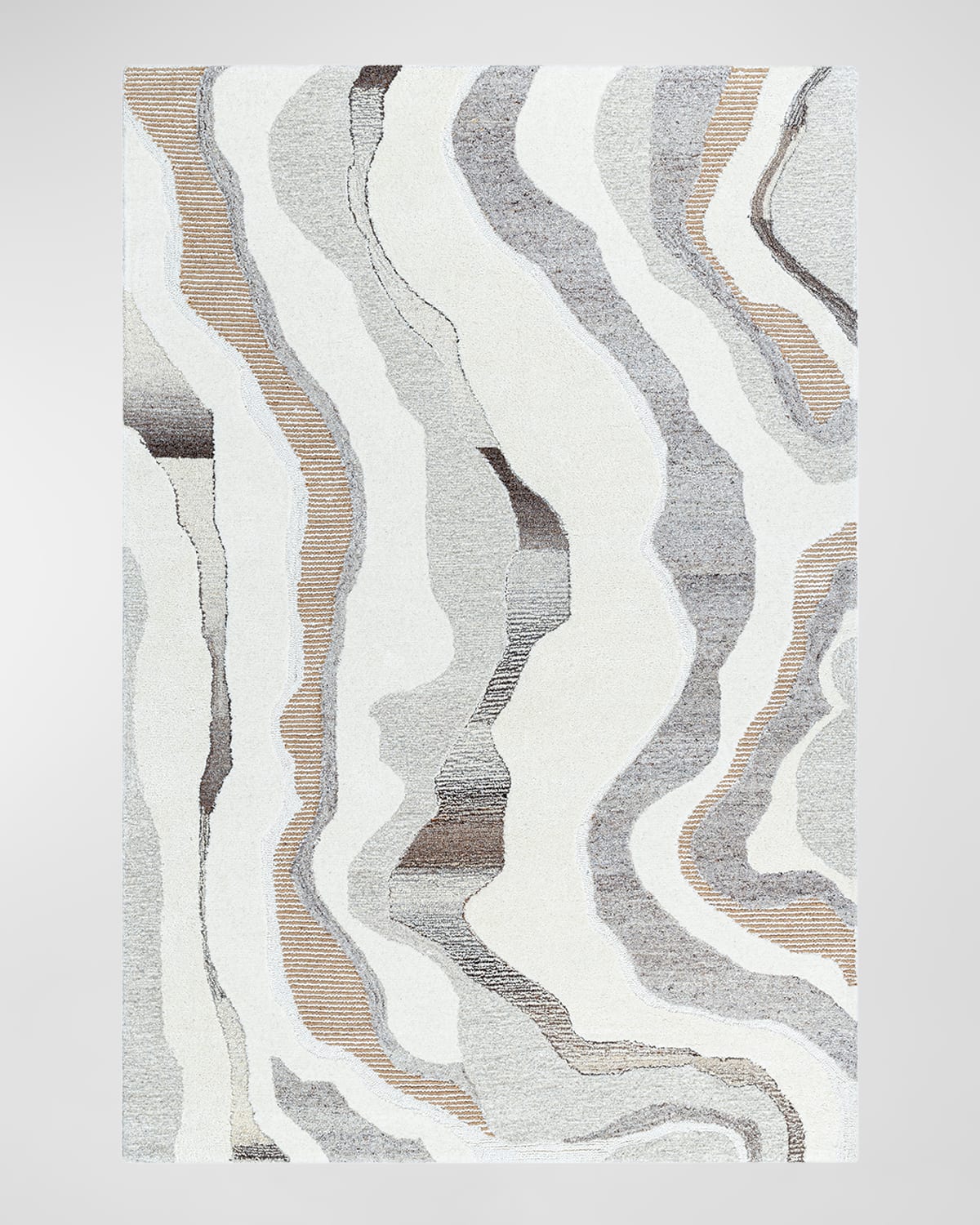 Surya Rugs Buenos Aires Hand-tufted Rug, 5' X 8' In Charcoal, Cream