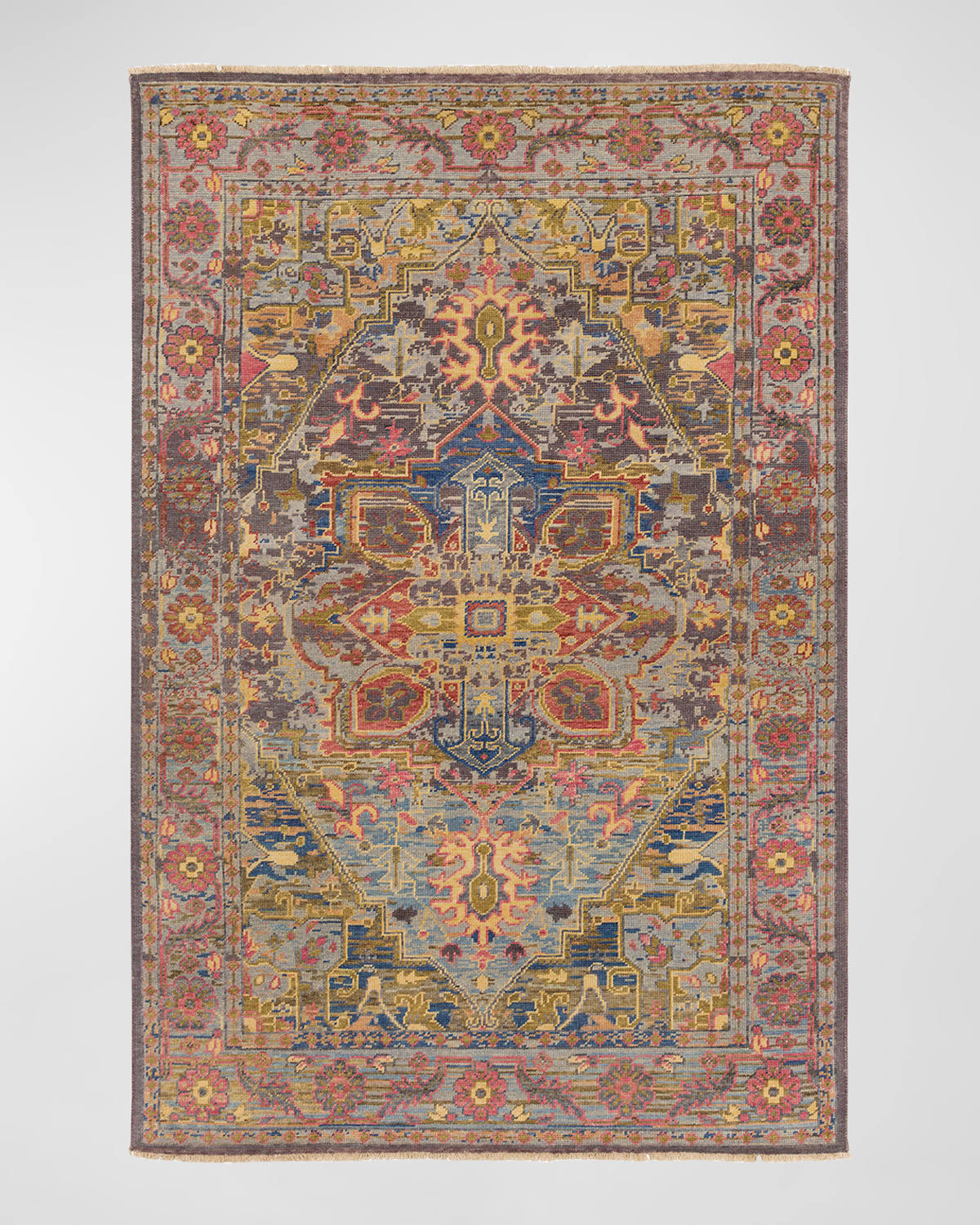 Surya Rugs Cappadocia Sage Hand-knotted Rug, 6' X 9' In Sage, Mauve